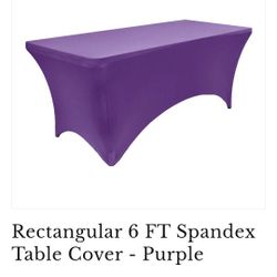 Purple Spandex Tablecloths  (4)