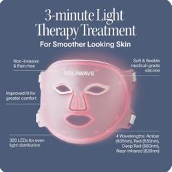 Solawave Wrinkle Retreat Pro LED Face Mask