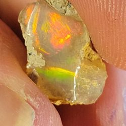 6.80ctw Natural Orange Ethiopian Fire Opal Rough Untreated Crystal ☆