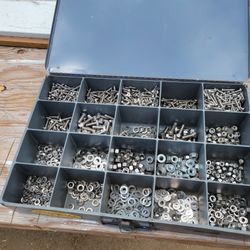 Box of Stanley Steel  Bolts & Screws