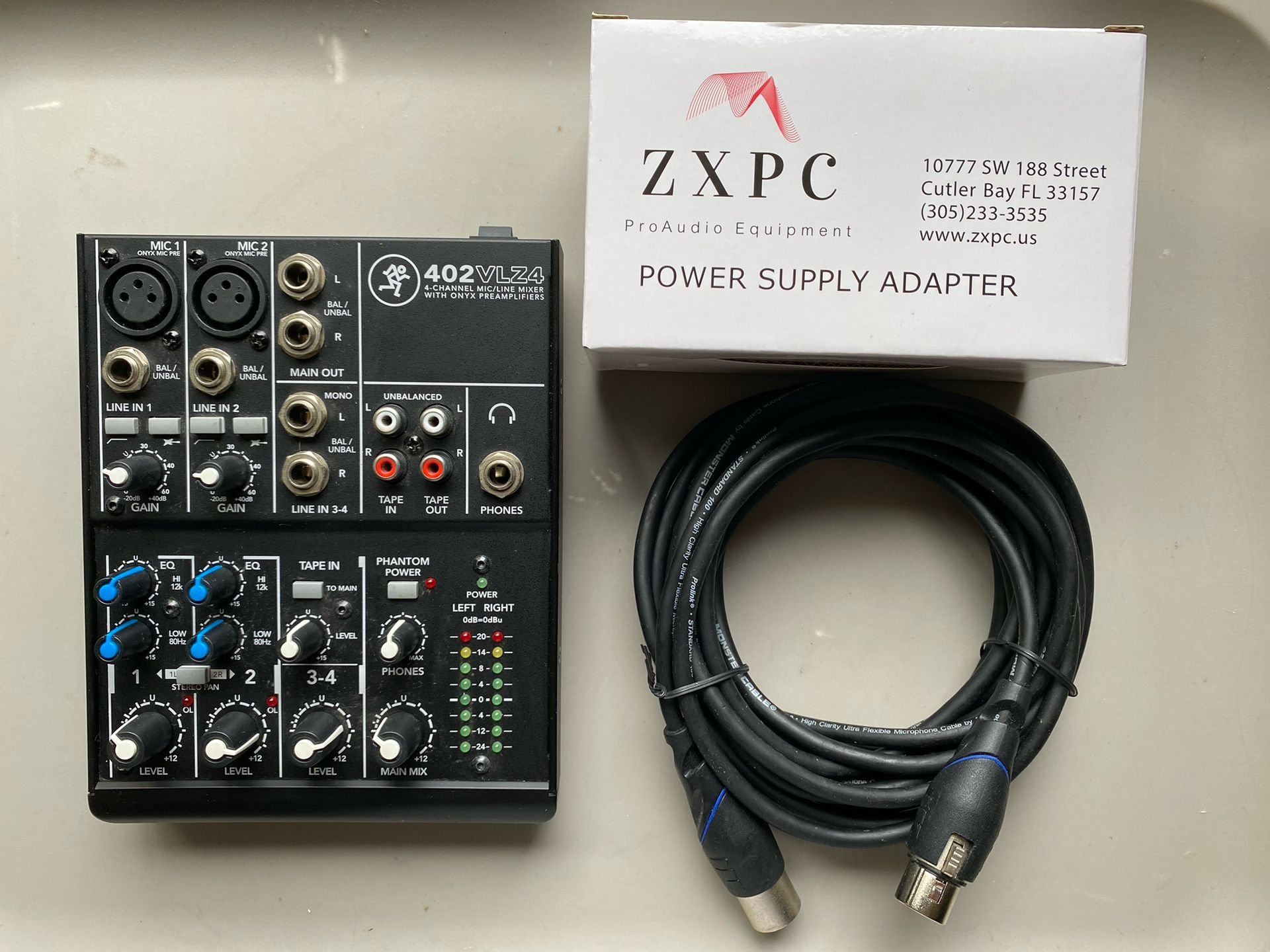 Mackie 402VLZ4 4 Channel Mic/Line Mixer