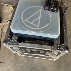 Guitar Gear And A Record Player 