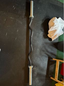 30lb Rogue Curl Bar (Black w/ Bright Zinc Sleeves)