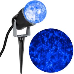 Blue led garden light