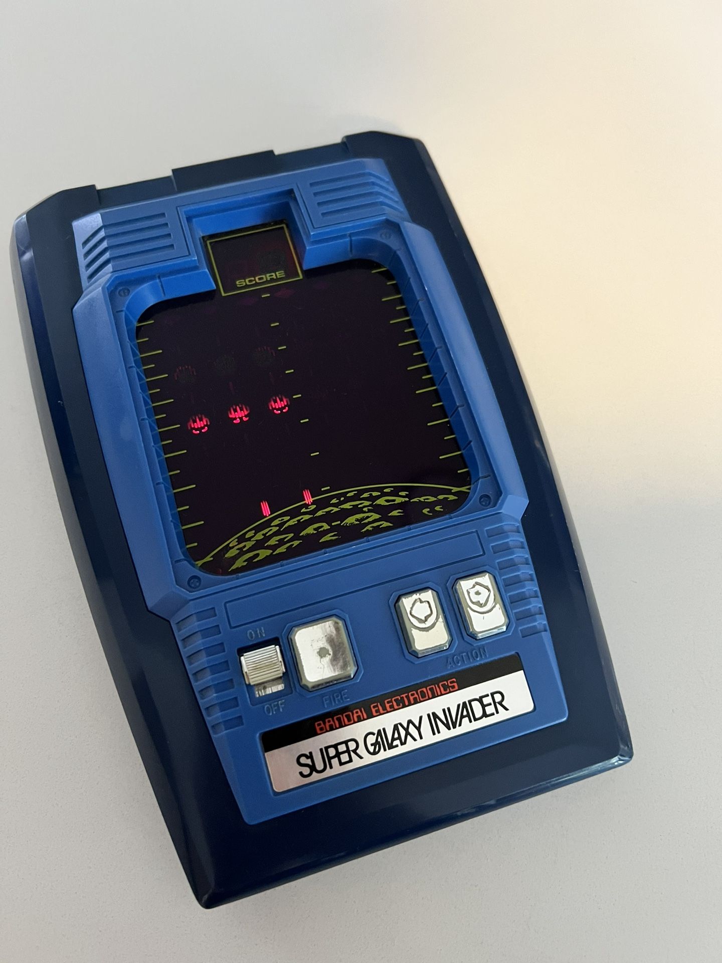 1980S Bandai Electronics Super Galaxy Invader Handheld Video Game