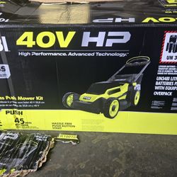 RYOBI 40V HP 20 in. Lawn Mower - Walk
Behind Push Lawn Mower with 6.0 Ah
Battery and Charger #00329
