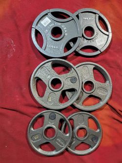 2" HOLE  OLYMPIC PLATES  50LBs TOTAL   4- 10s. 2-5s
11525 S HALSTED DUNKIN DONUTS/7111.S WESTERN WALGREENS 
50$  CASH ONLY AS IS 