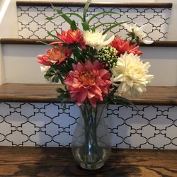 Flowers In Glass Vase