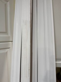 21 Pieces White Casing Painted Wood Trim Molding Pieces