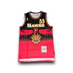 Atlanta Hawks Dikembe Mutombo NBA Mitchell & Ness hardwood classic jersey 