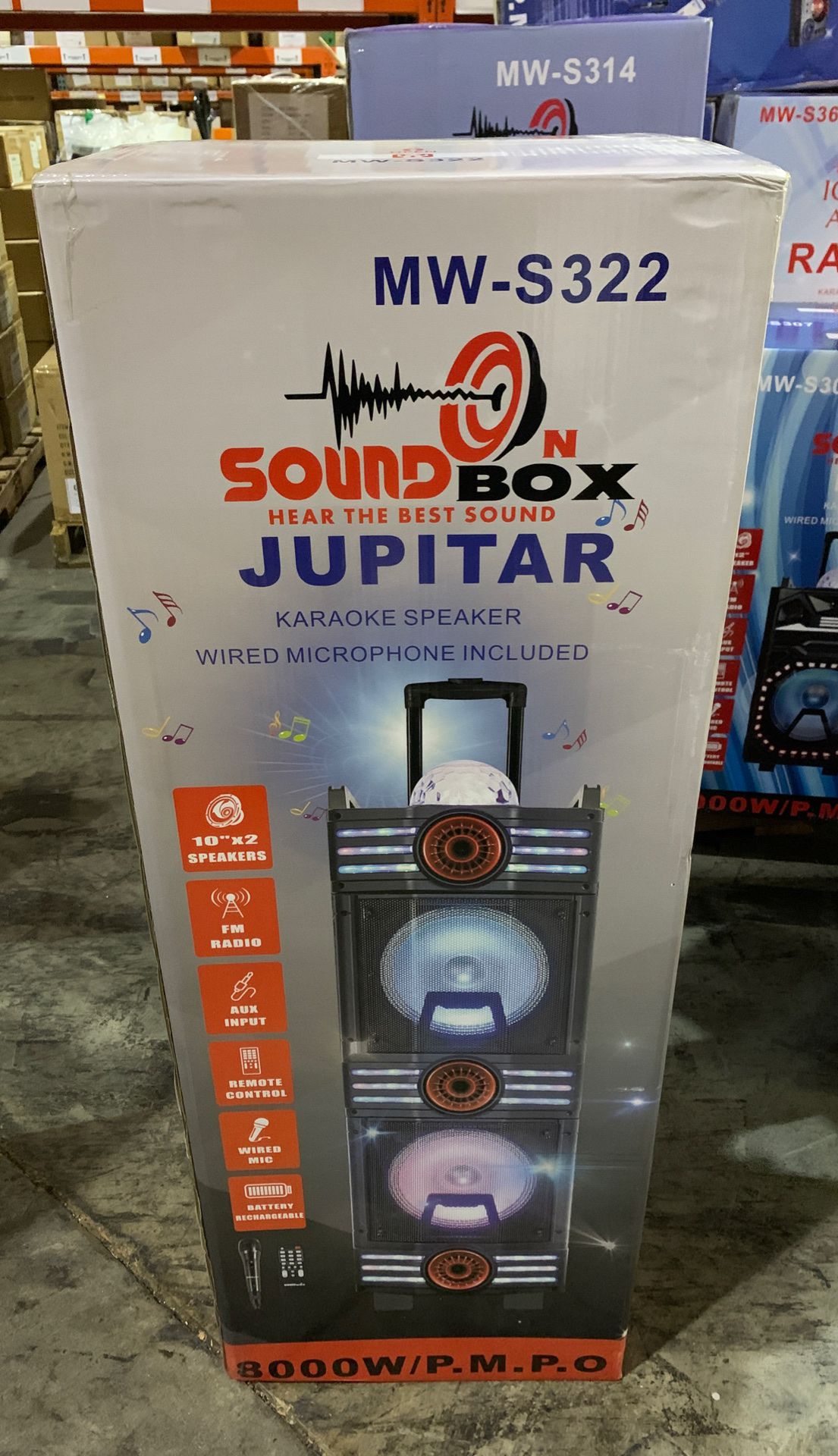 Soundbox Jupiter 8000 watt Karaoke Speaker Professional DJ Equipment 8000 Watts