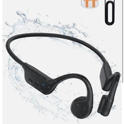 Hamuti X7 Black Wireless Bluetooth 5.0 Waterproof Bone Conduction Headphones