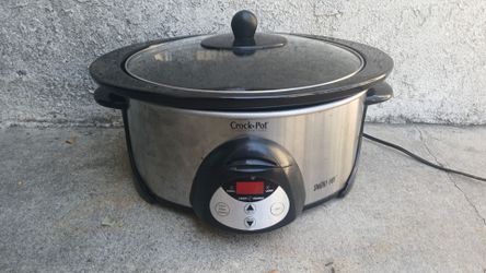 Rival 6-Quart Oval Countdown SmartPot Slow Cooker