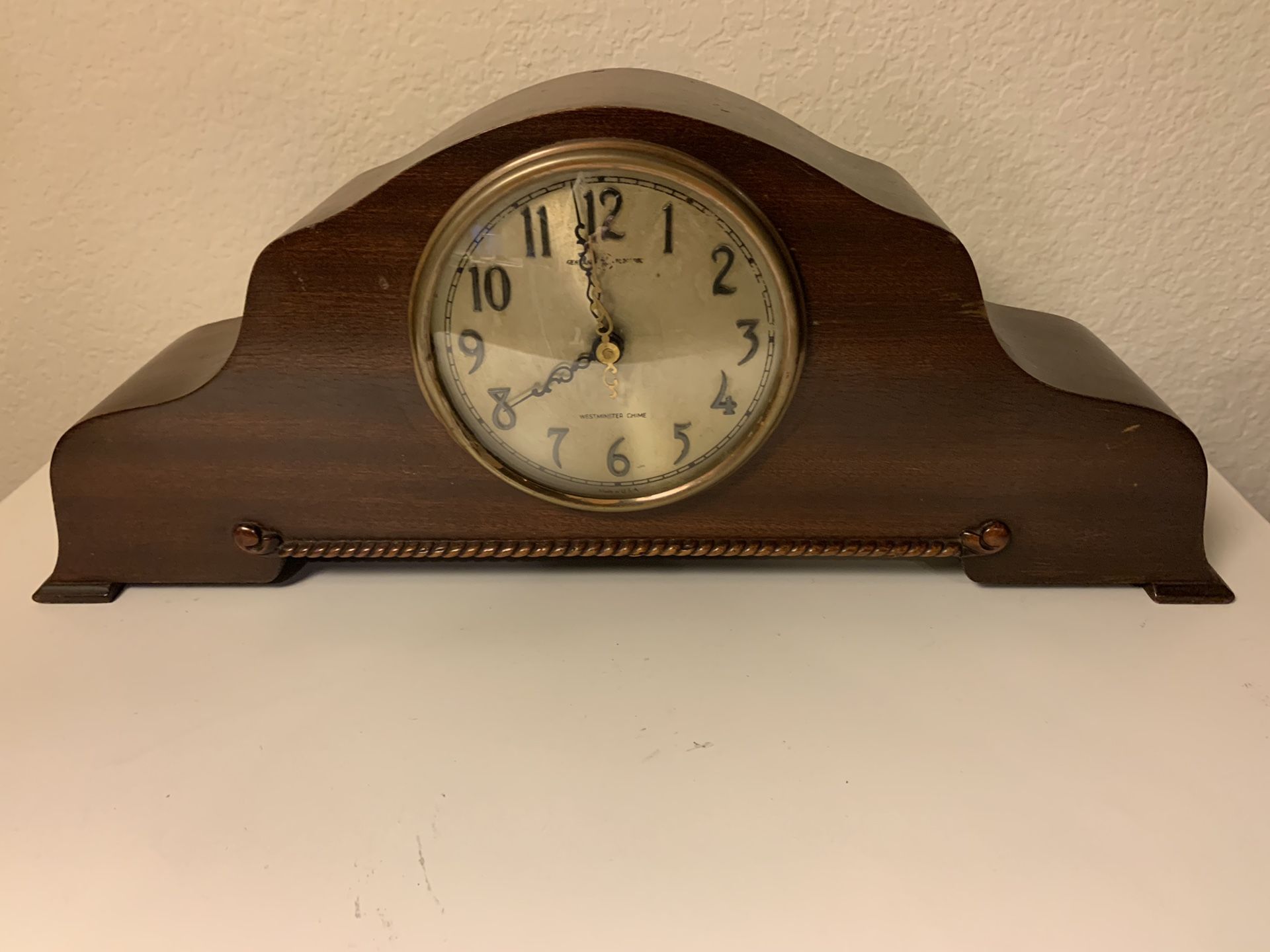 Antique Vintage General Electric GE Clock Model 420 Westminster Chime