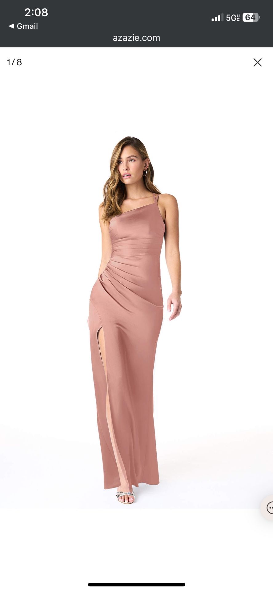 Azazie Satin Dress