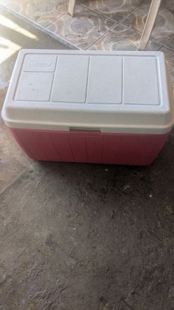 Coleman Hard Cooler Red and White