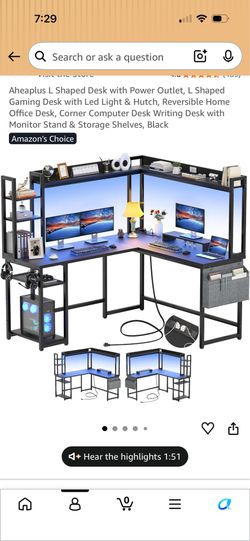 Corner Gaming Desk
