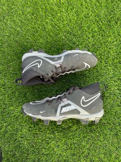 Nike Alpha Menace 3 Shark Football Cleats Shoes Mens 8.5 Black White CV0582-010