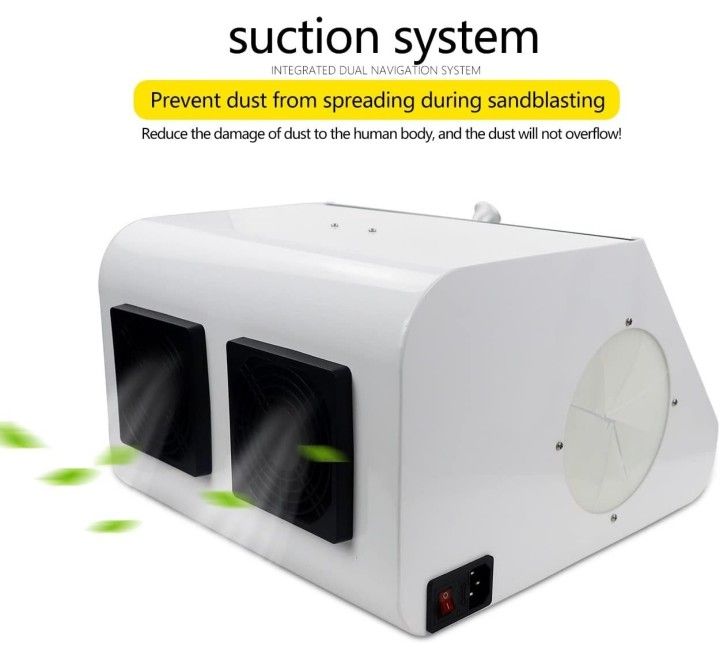 Lab Grinding Polishing Box Lapping Protector Sandblasting Dust Proof Case Dental Lab Sandblaster Dust Collector