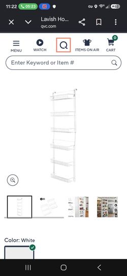 White Over-the-Door Wire Rack Organizer