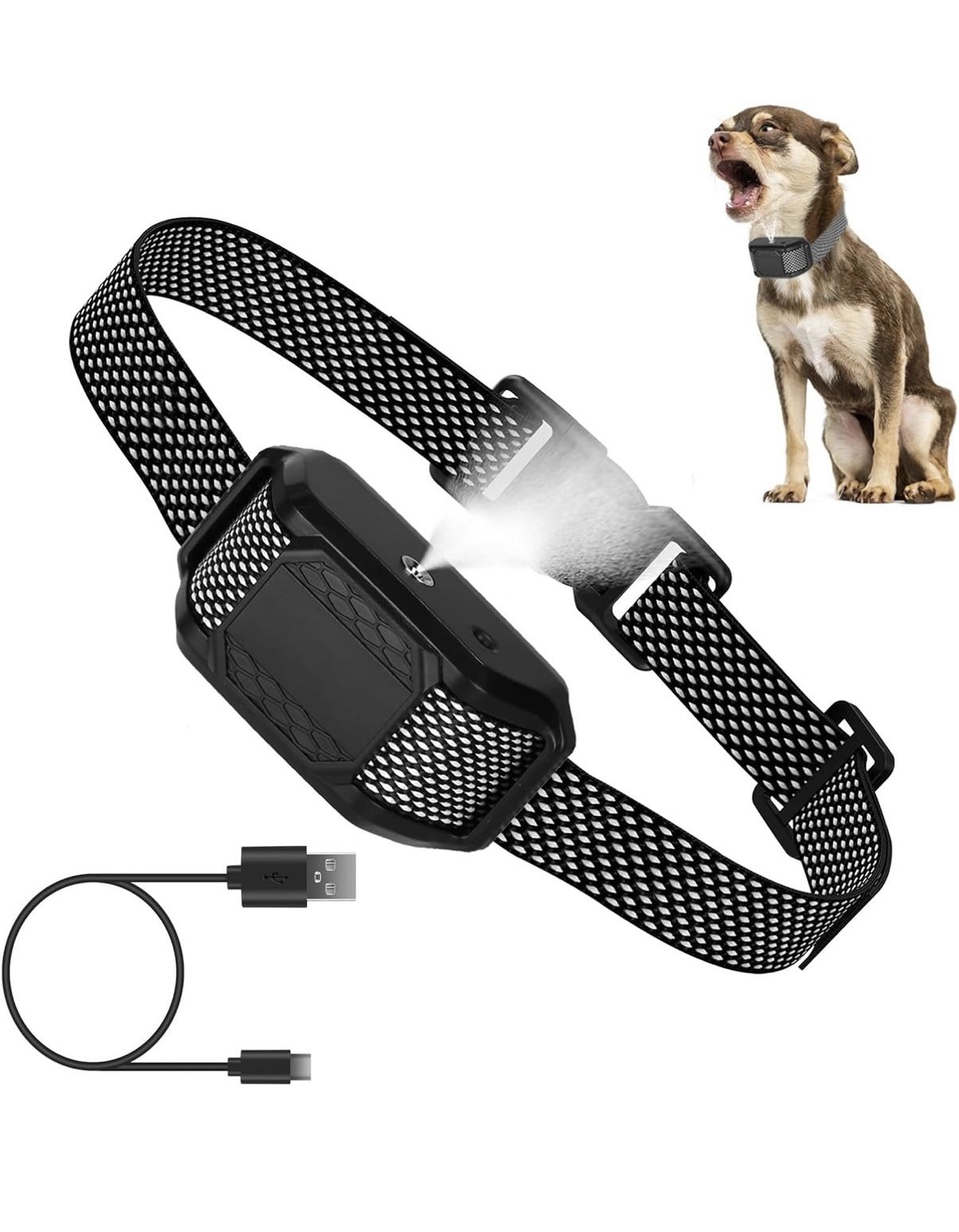 Dog barking collar/ automatic spray & Bark stopping device adjustable for all dog sizes new in box