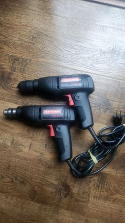 Craftsman drill 3/8 & 3 Amp. $20 each. Price is firm.
