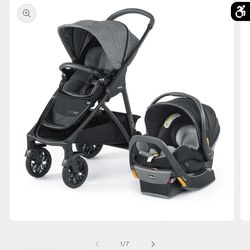 Unopened box Chicco Corso Primo ClearTex Travel System - Aspen