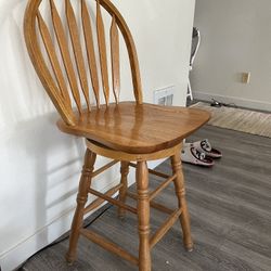 3 Bar Stools (Wooden)