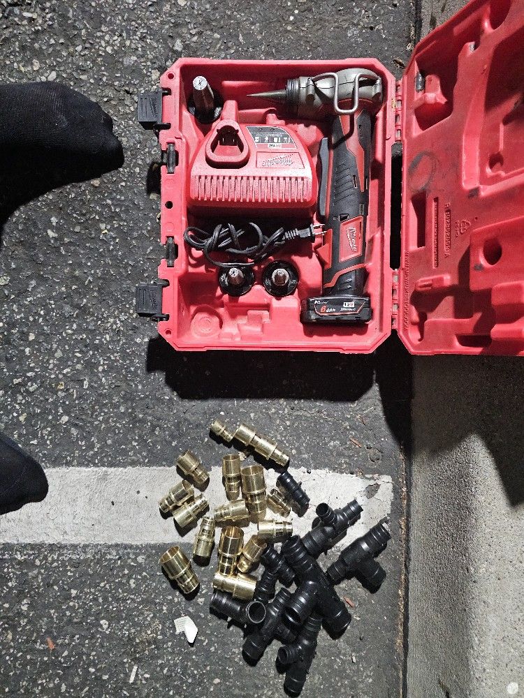 Pex A install Milwaukee 12v
