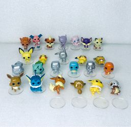 Lot Of 24 Funko Pokemon Mini 1.5” Figures PVC, Metallic & More! Mewtwo Charmander