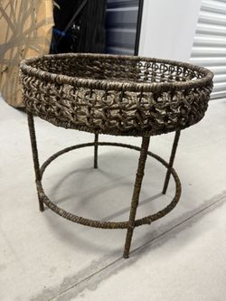 Woven End Table 