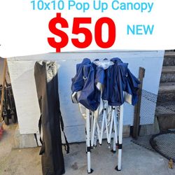10x10 Pop Up Canopy Dark Navy Blue, Brand New