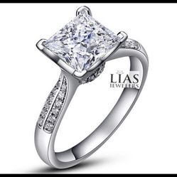 New 18k White Gold Engagement ring 
