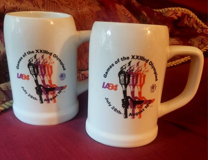 1984 Summer Olympics Games Of The XXIIIrd Olympiad Los Angeles Mug Stein LA