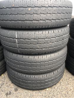 235/75/16 Goodyear set of used tires in great condition 150 for 4 . Installation balance and alignment available. Please call or 90868