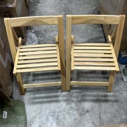 Small Folding Wood Chair 