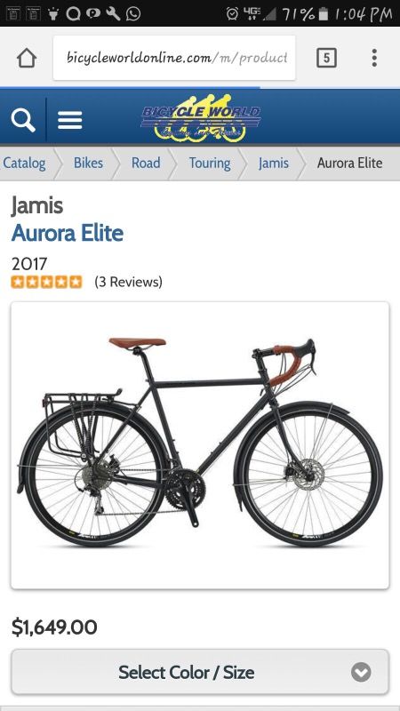 Jamis Aurora Elite 2017 bike