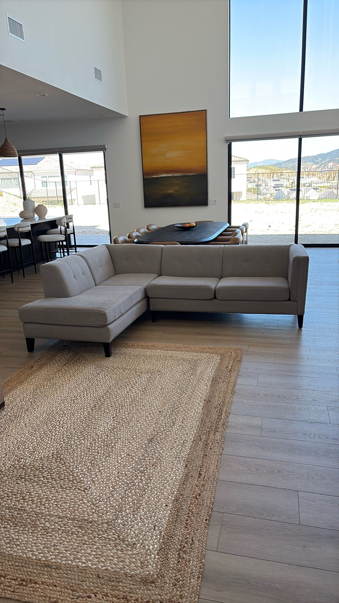 Gray Fabric Sectional From Living Spaces