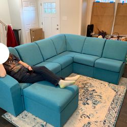 Modular Sectional, Ottoman, 6 Pieces No smoker