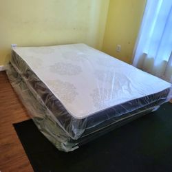 NEW FULL-SIZE MATTRESS AND BOX SPRING