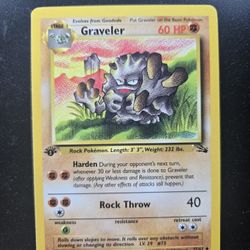 Pokemon Fossil 1st Edition Graveler