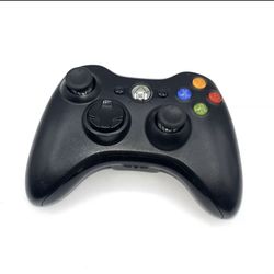 Xbox 360 Black Controller No Battery Pak Tested 