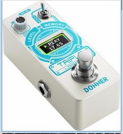 Donner Triple Looper Guitar Pedal, 90 mins Looping Time Loop Pedal with Screen, 3 Loops Looper Pedal with Unlimited Overdubs Undo/Redo