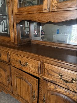 Oak Hutch TOP ONLY