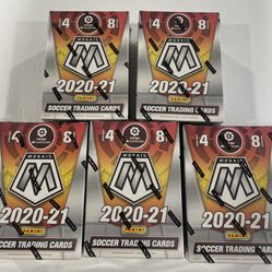 2020-21 Panini Mosaic Soccer Trading Cards $20 Each Blaster Box