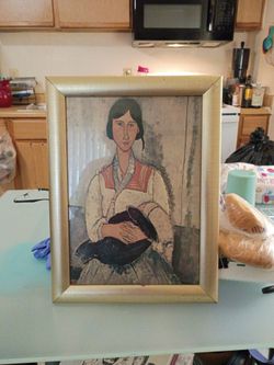 Modigliani Gypsy Woman Framed Art Print