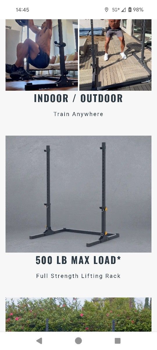 BRAND NEW IN BOX! Verse Fitness AGILE Compact HEAVY DUTY squat Rack