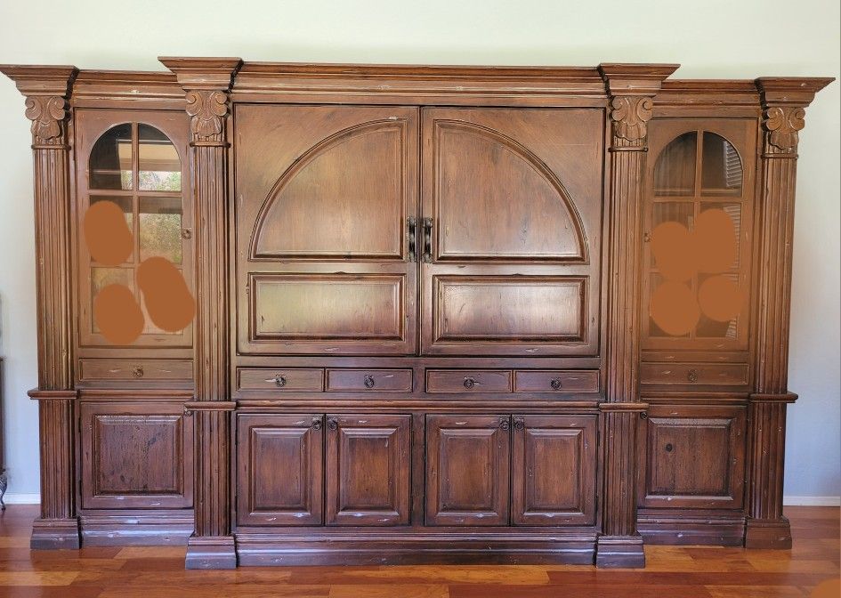 Entertainment Center-Very Large Solid Wood