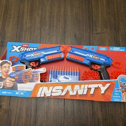 Zuru X Shot Manic Insanity 48x Dart Gun w/ Air Pocket Technology Set Of 2