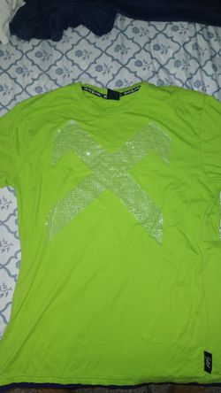 Switch Neon Green Rhinestone T-Shirt